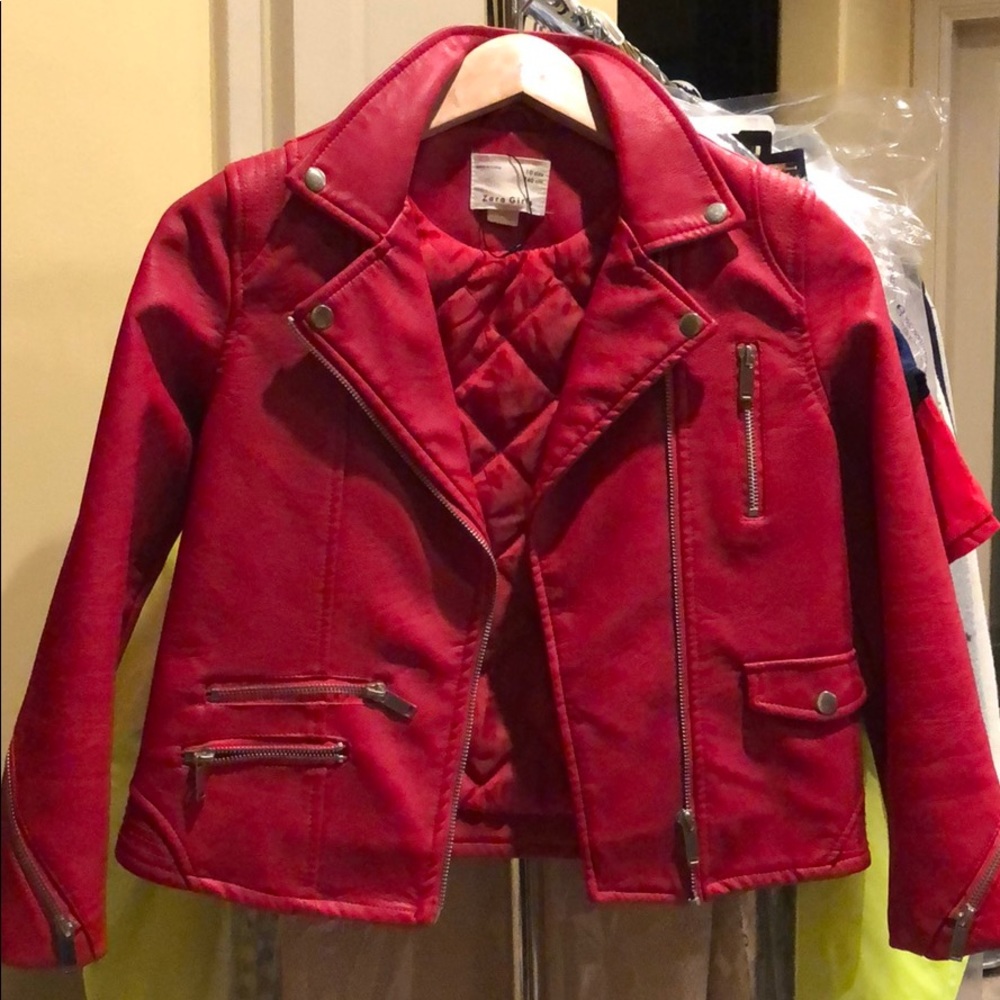 Zara faux leather jacket
